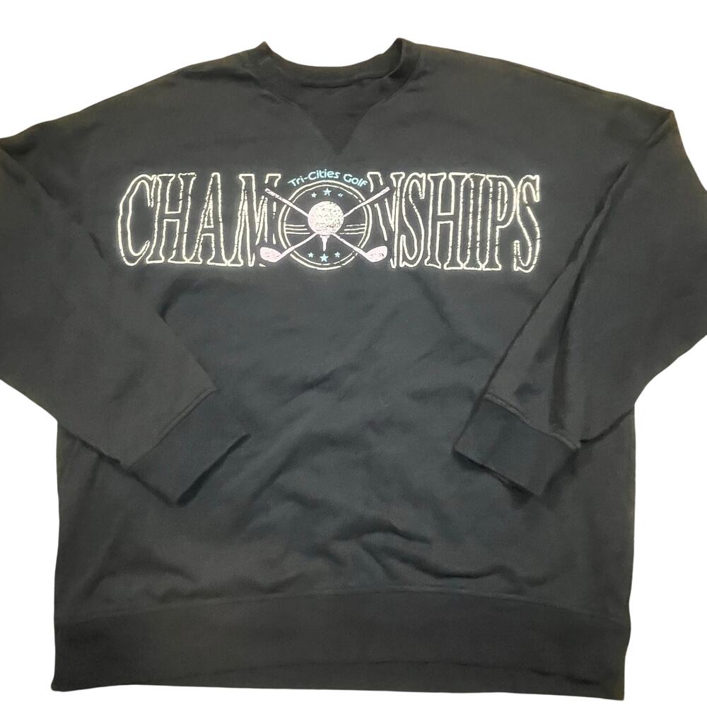 Original Use Tri-Cities Golf Championships Graphic Sweatshirt Men XL Casual